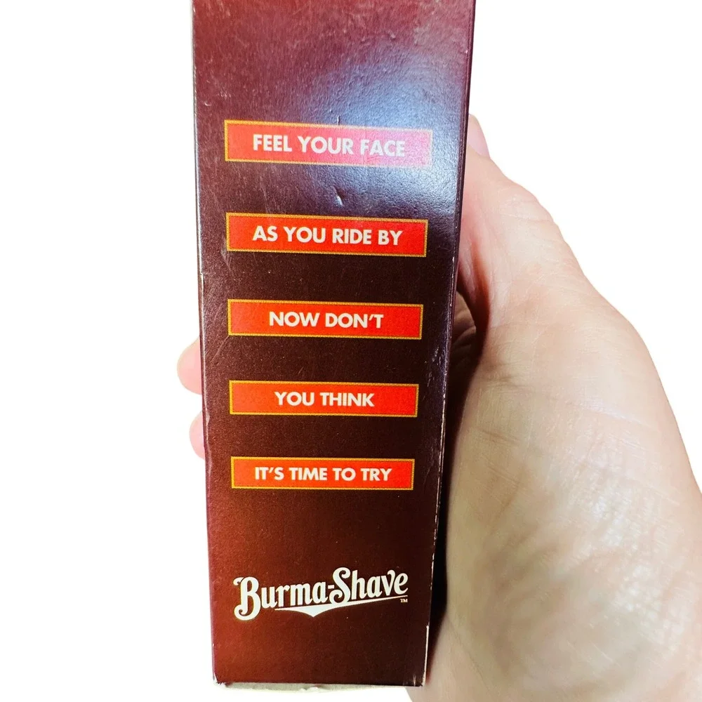 Burma-Shave Shaving Brush 100% Natural Bristle Personna Vintage Style New in Box